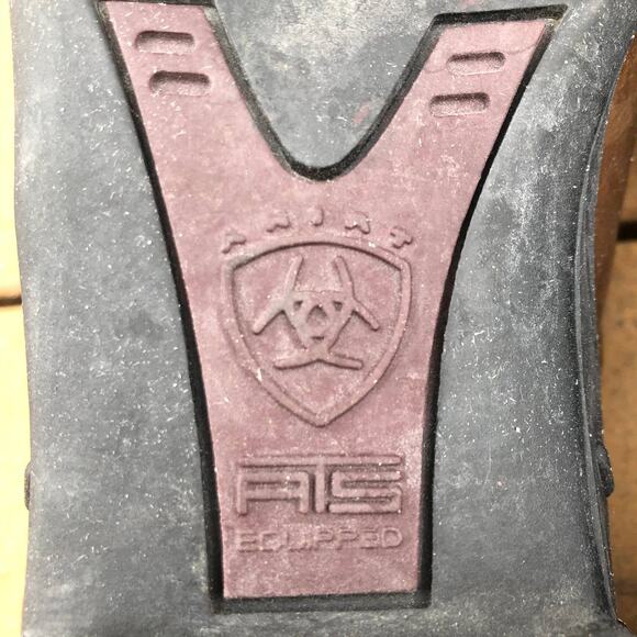 Ariat Slip On Sandal Western Paddock Leather size 7 B - Picture 10 of 11